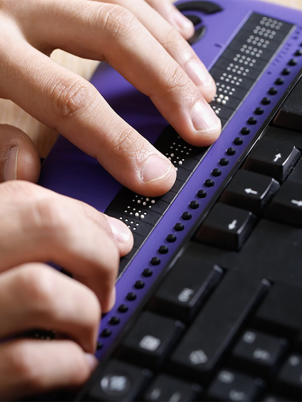 Teclado braile laptop